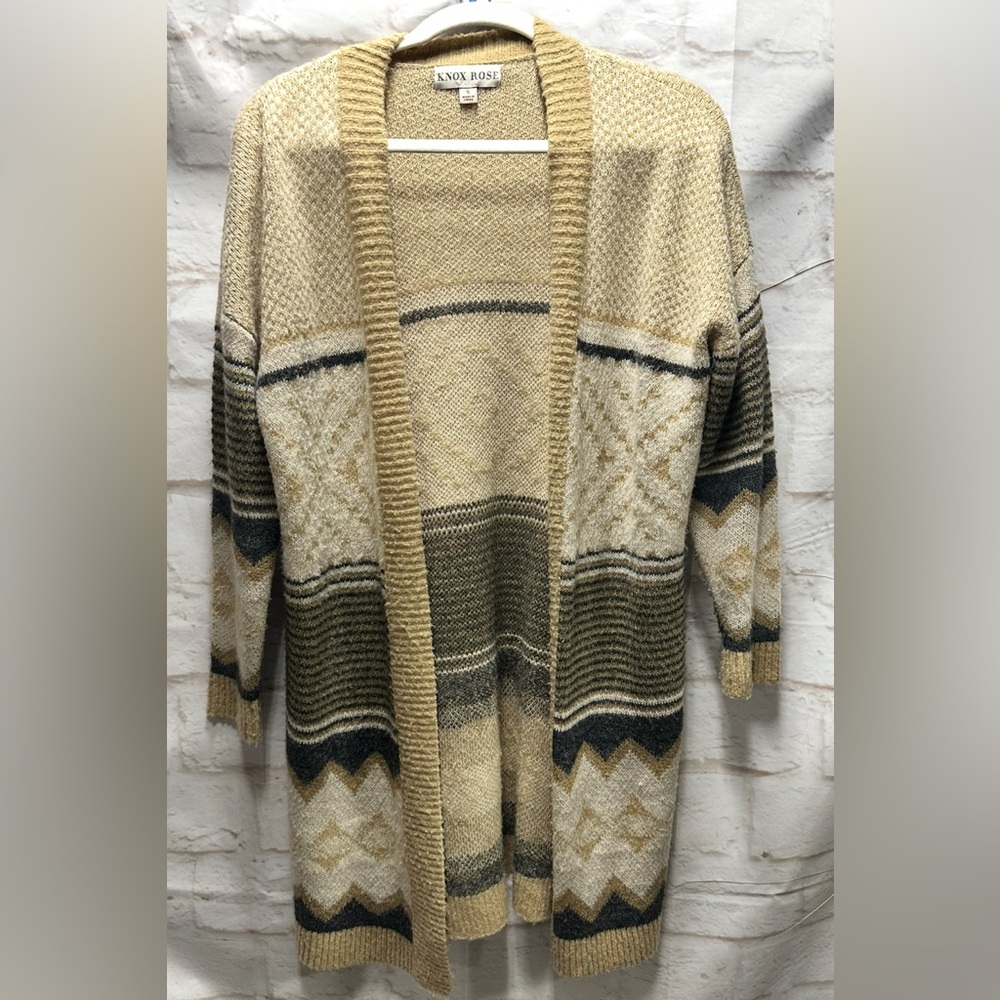 Knox Rose boho long cardigan size small
